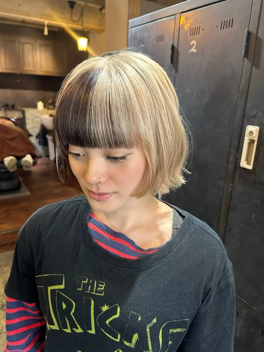 ミディアム ヘアカラー トリートメント ハイトーン/ブリーチ 🧁soraのヘアスタイル