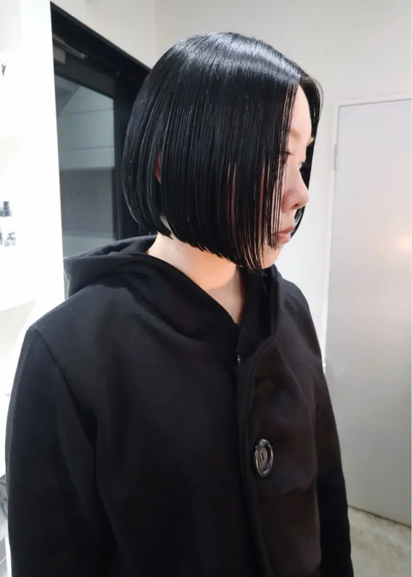 ミディアム カット ヘアカラー ボブ/ブリーチ 学芸大学SaKuraのヘアスタイル