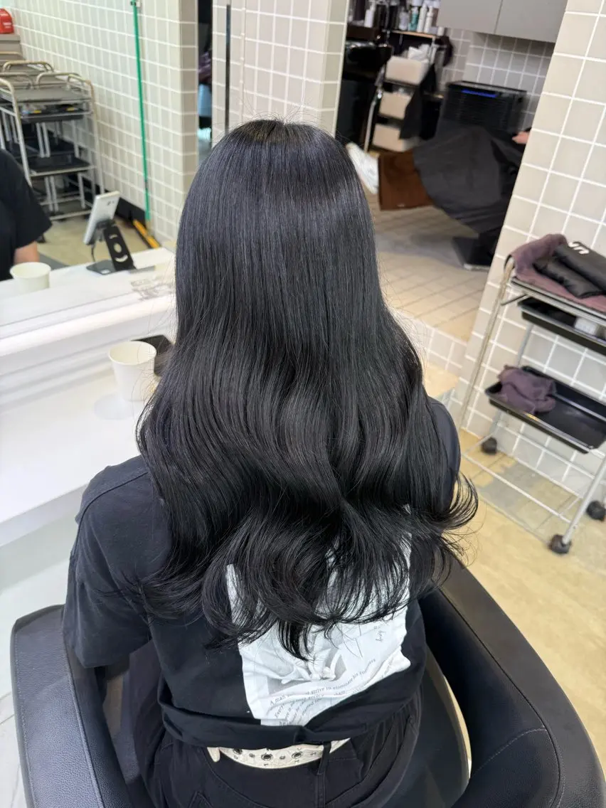 カラー パーマ ヘアアレンジ メンズ キッズ 上品＆韓国風 🥀海心🥀のヘアスタイル