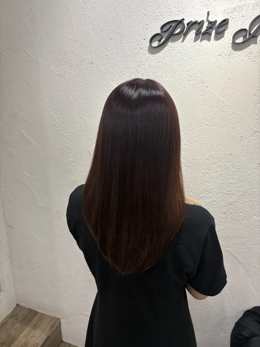 ミディアム ラベンダーブラウン 🤍カラー/縮毛矯正 /池袋/あい🤍のヘアスタイル