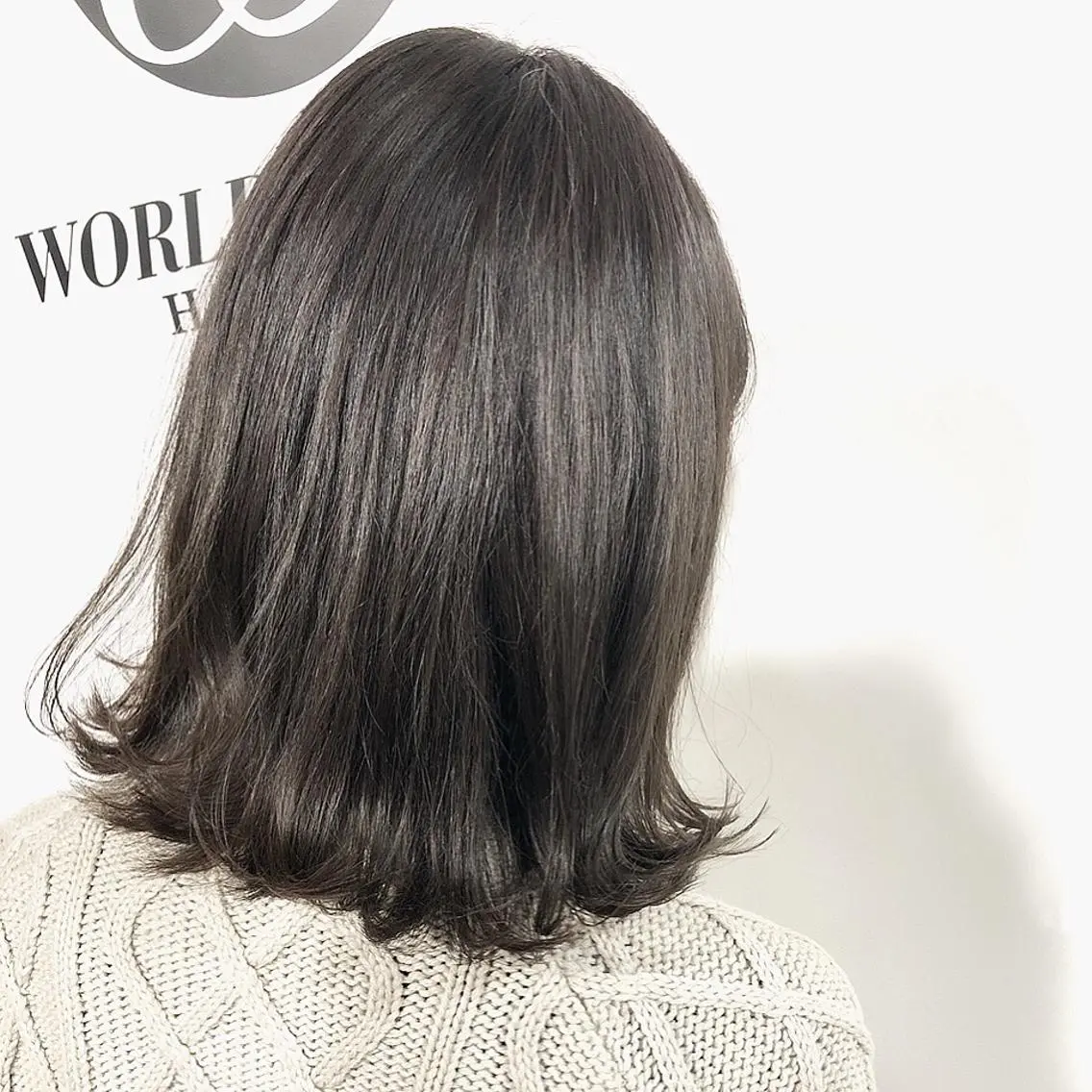 カラー グレージュ 夜23時まで予約🉑 reverieあきらのヘアスタイル