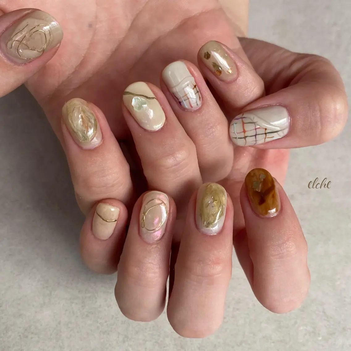 ロング ネイル salon de fika【中崎町】のネイルデザイン