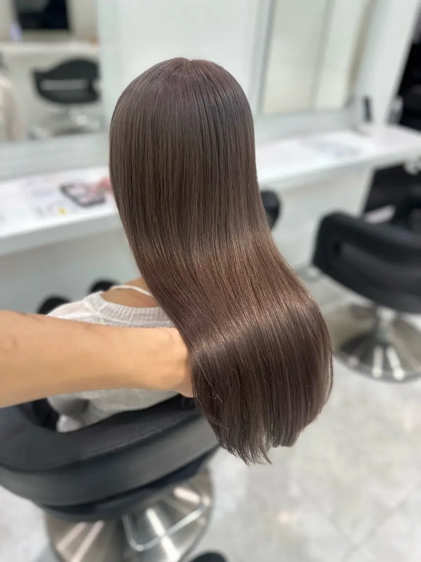 セミロング ヘアカラー トリートメント ヘッドスパ ブリーチなし暖色特化 ❤️kanata❤️のヘアスタイル