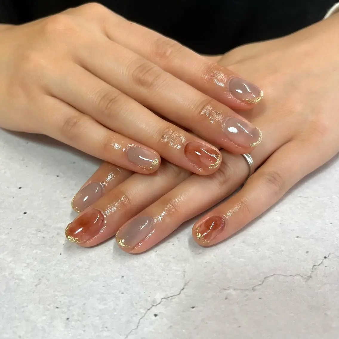 ネイル ミラーネイル Koa nails.のネイルデザイン