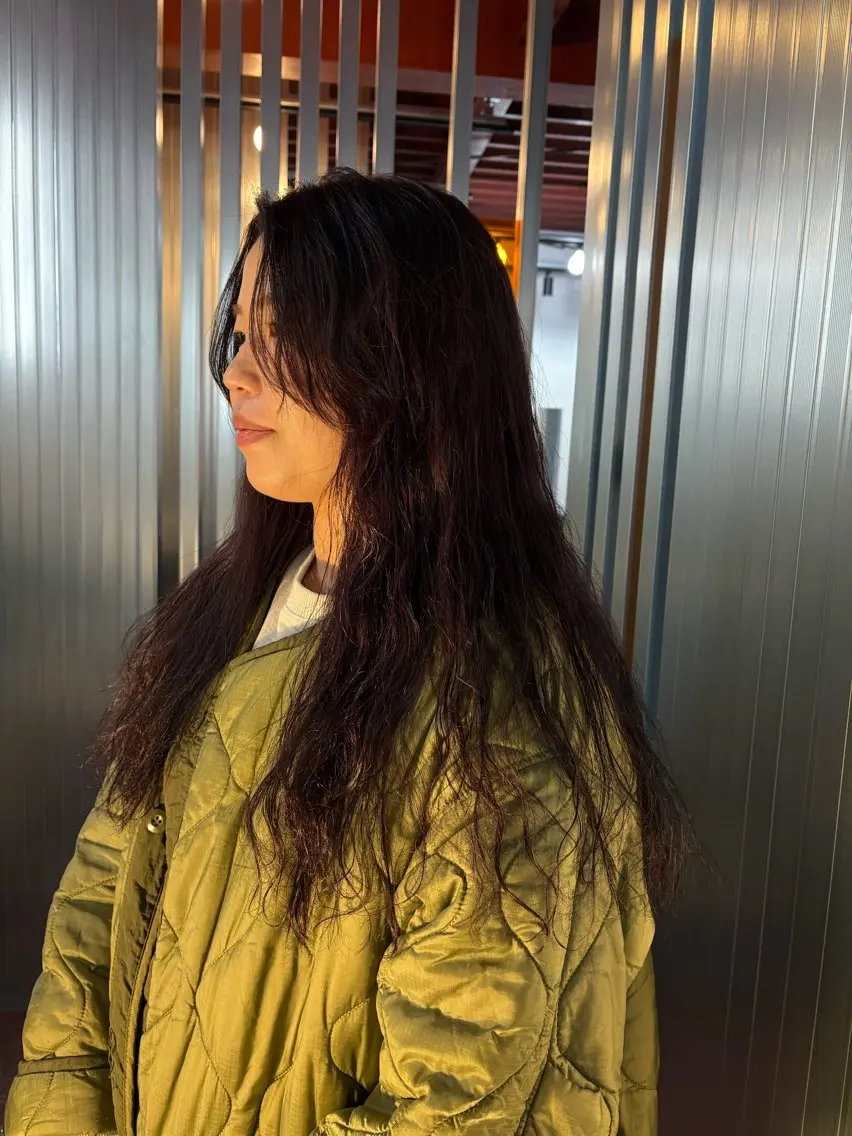 ロング パーマ ロング カット パーマ 浦野 未来のヘアスタイル