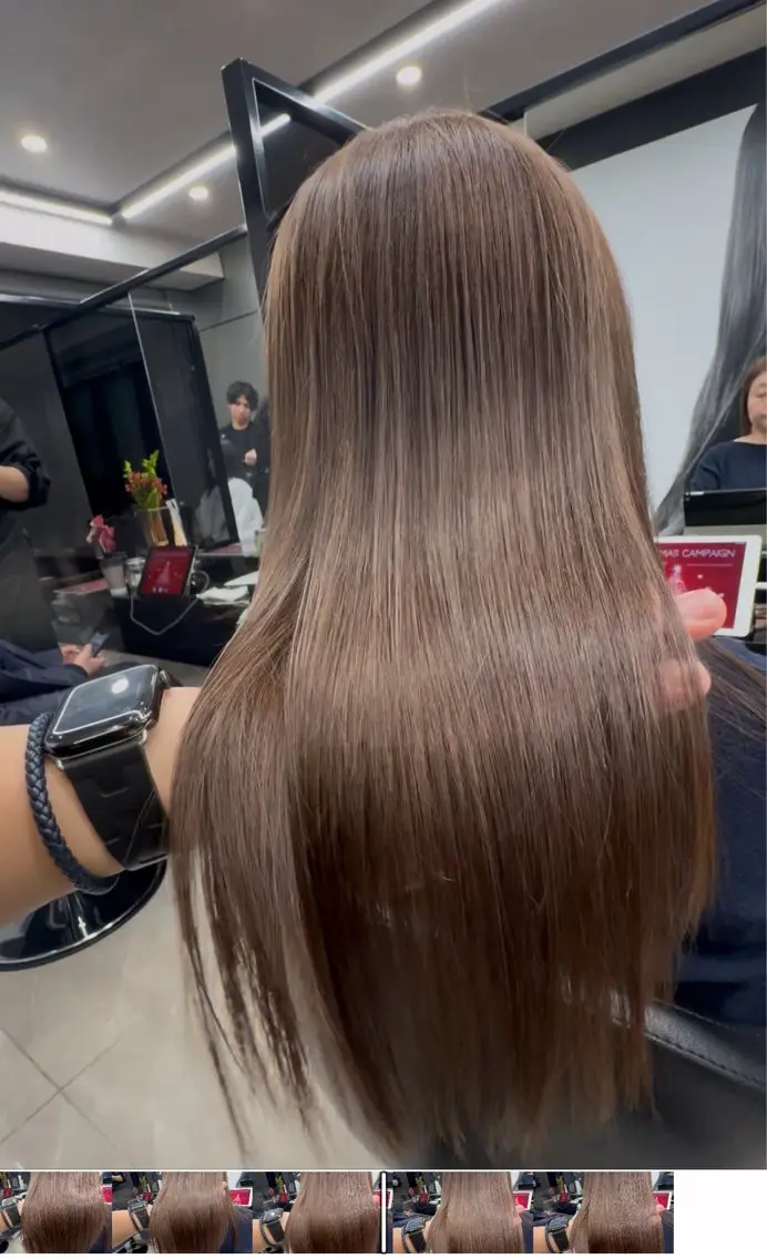 ロング 縮毛矯正 トリートメント ヘッドスパ ハリのある艶髪✨ 癖毛を美髪にする専門のヘアスタイル