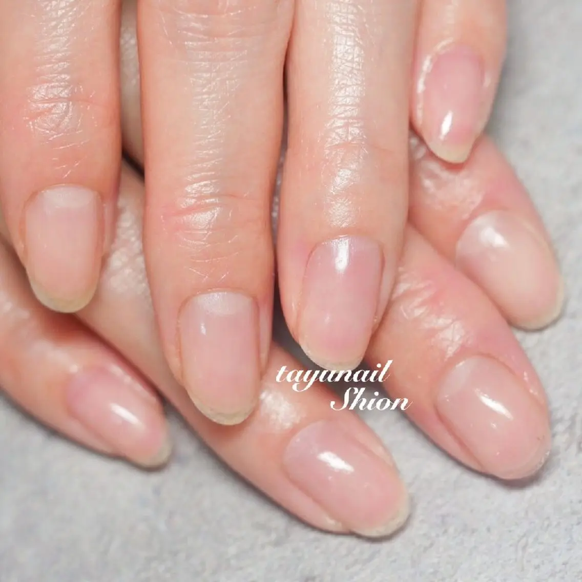 ネイル ブルー ジェルネイル パラジェル 春ネイル ネイルサロン 【たゆnail】のネイルデザイン