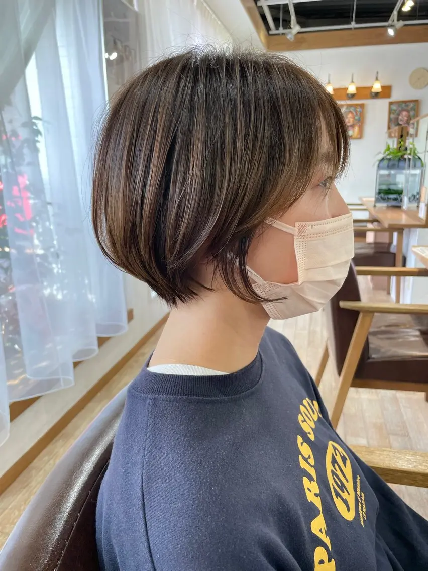 ショート ショートボブ ボブ ショートヘア カット ヘアカラー ✨やわらかヘア✨ ✂️杉浦優仁のヘアスタイル