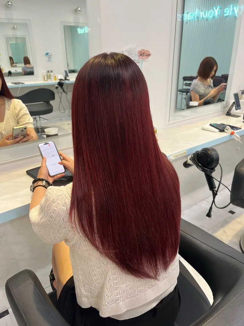 ロング カラー ヘアカラー ブリーチカラー 🩵MIZUKIのヘアスタイル