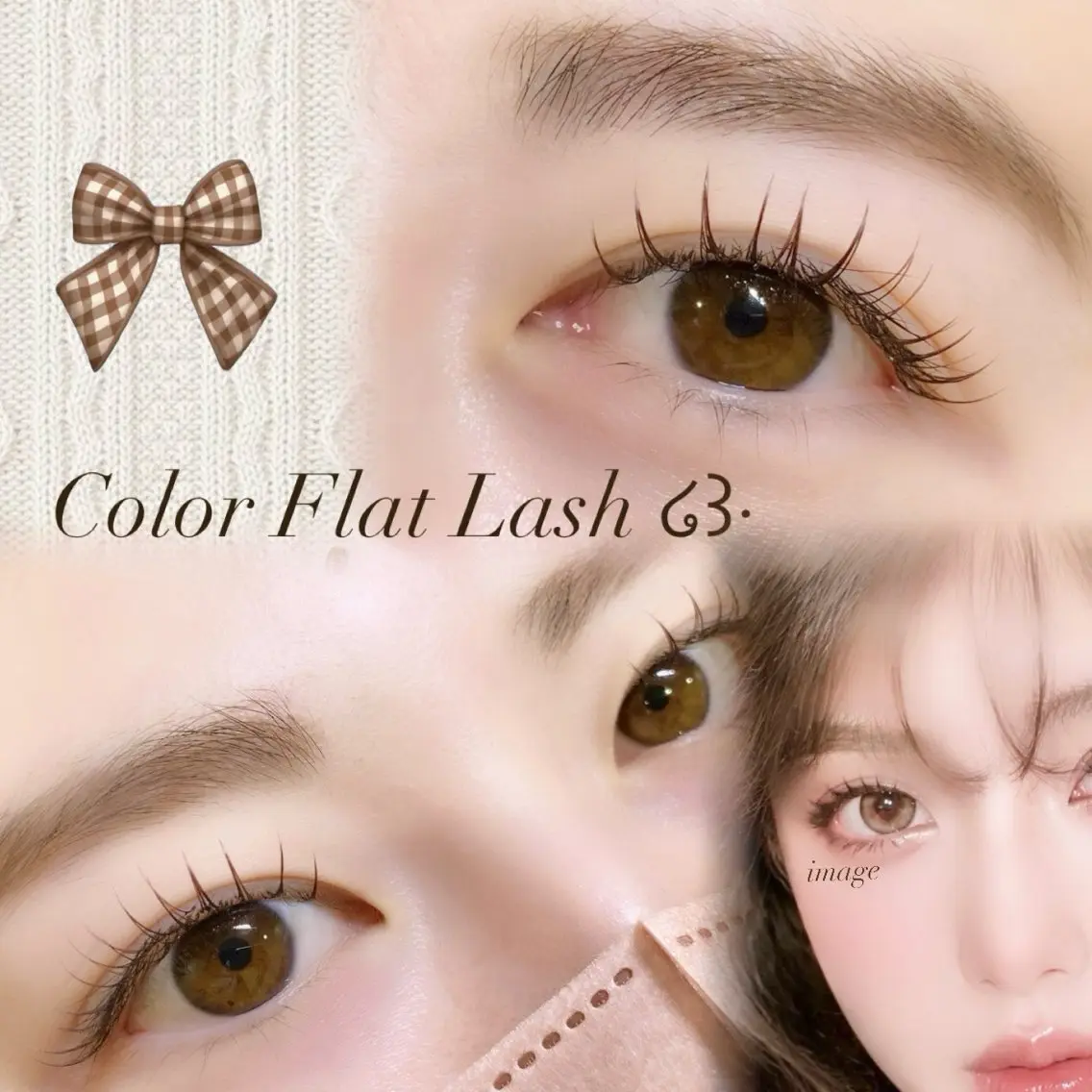 【LED】プレミアムフラットマットラッシュ(カラー対応) ♡ 60分(100〜120本目安)¥7500の写真