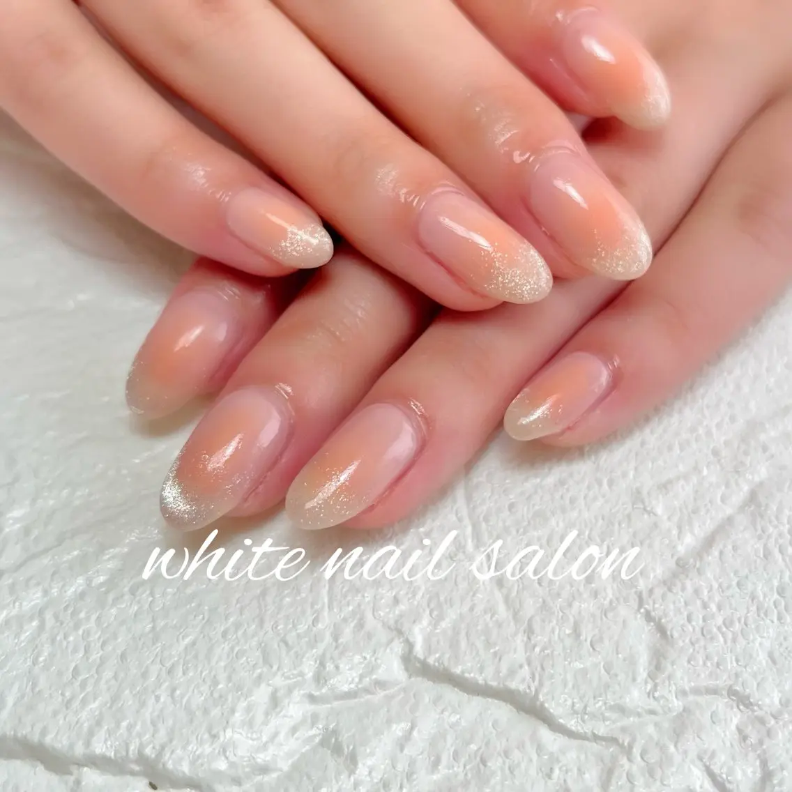 ネイル ラメ(グリッター) 持ち込み ハンドネイル white nail salonのネイルデザイン
