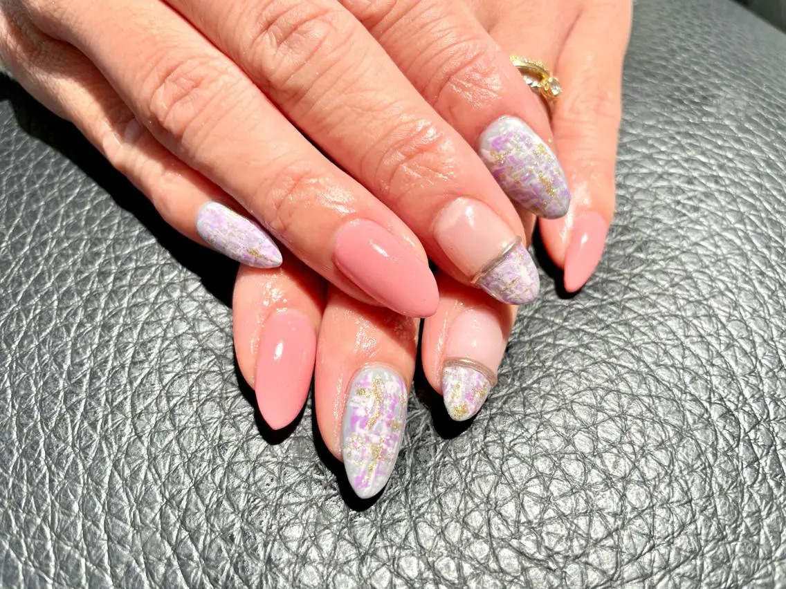 ネイル ツイードネイル ハンドネイル フットネイル Aila.nail _F_AYUMIのネイルデザイン