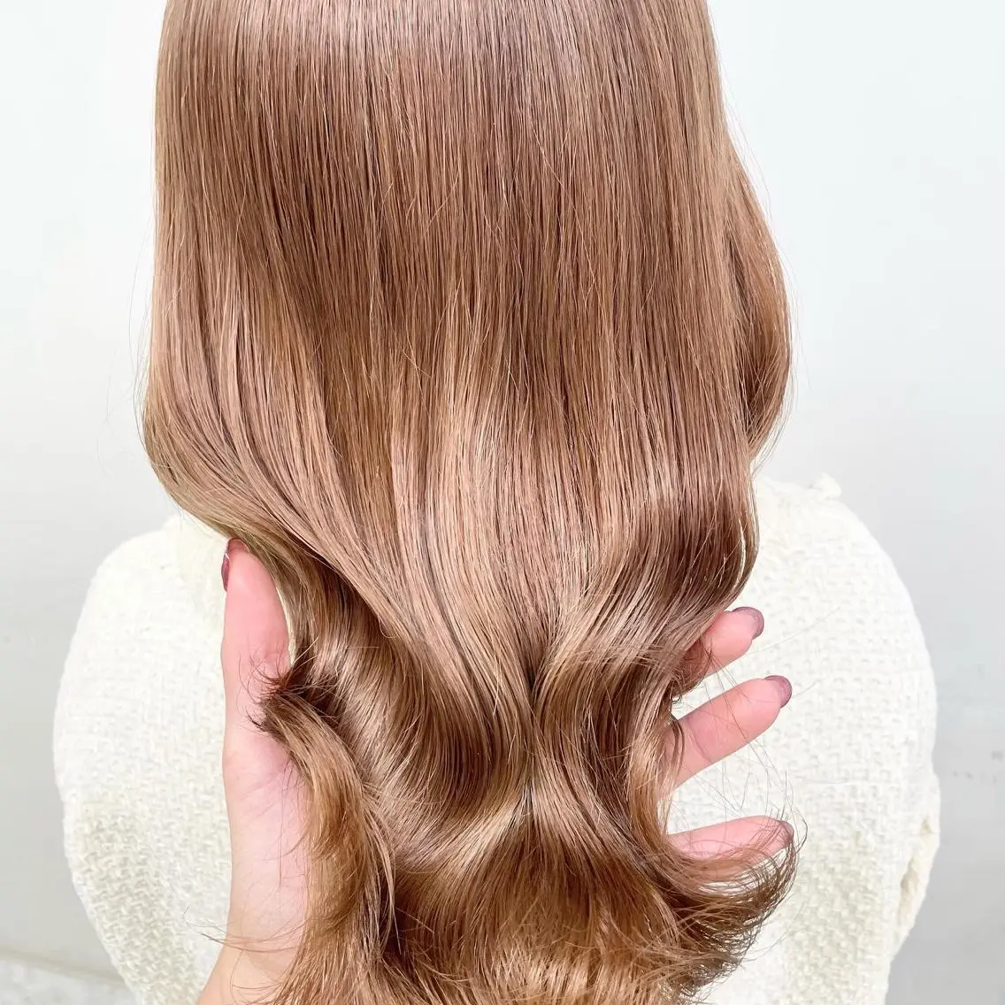 ロング カラー ヘアカラー トリートメント 🍒韓国暖色ヘア NO.1🍒🪽のヘアスタイル