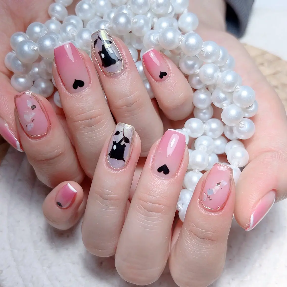 ネイル ハンドネイル M🌷nail 長さだし専門店のネイルデザイン