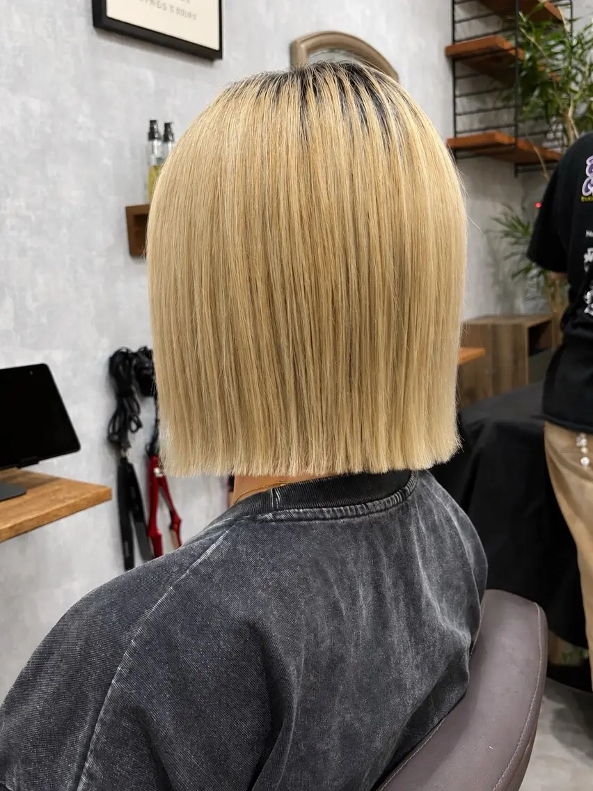 ショート 切りっぱなしボブ ボブ カット C'LDhair / ライトのヘアスタイル