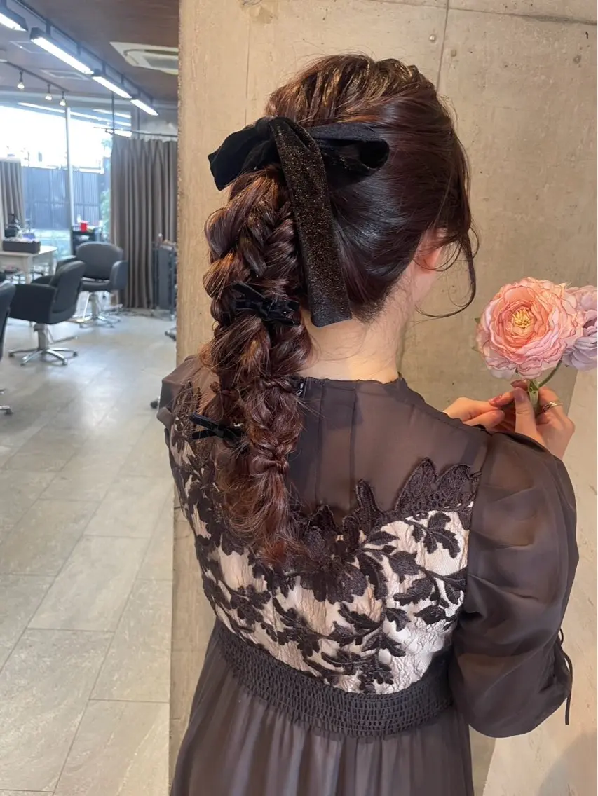 ロング ヘアアレンジ ヘアセット 美髪× ヘアセット✨Araiのヘアスタイル