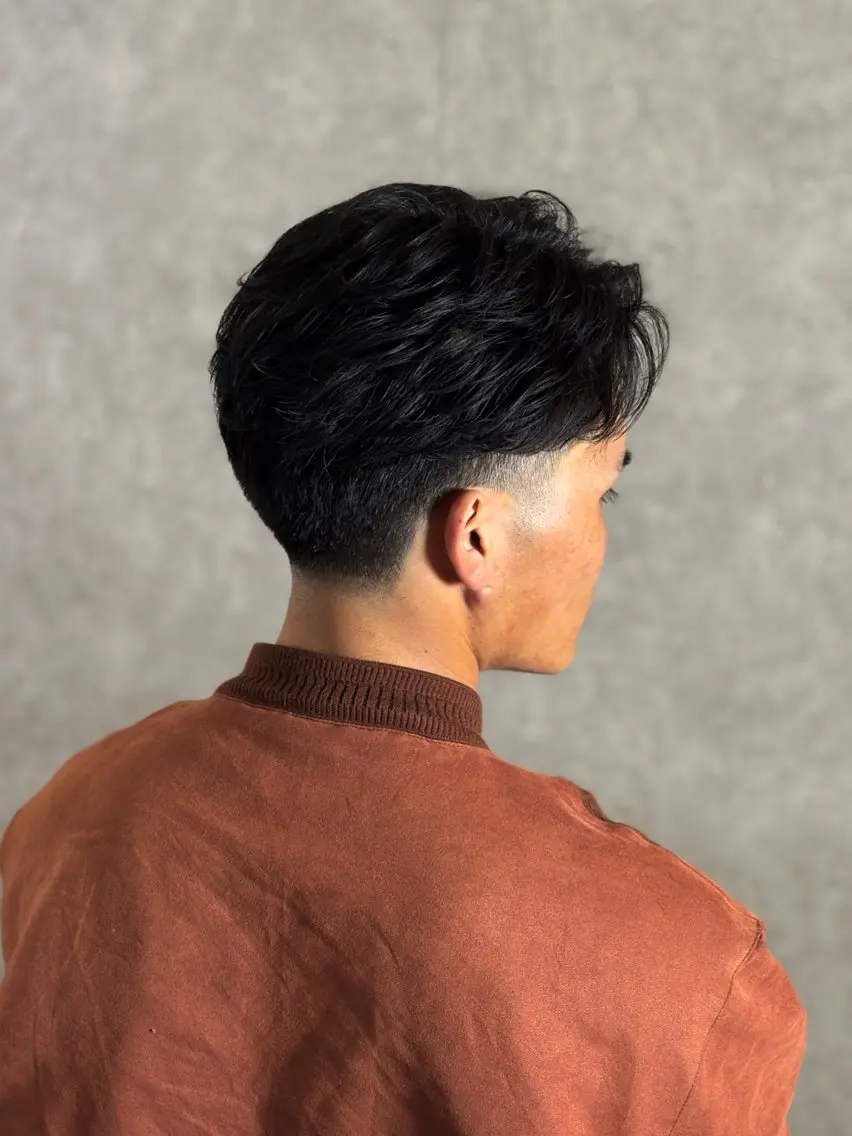 メンズ フェザーパーマ メンズパーマ カット パーマ TAIYO帯広/ メンズパーマ/波巻きのヘアスタイル