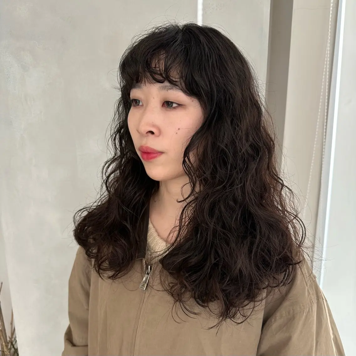 パーマ カット パーマ トリートメント デザインカラー/パー マ🦖外岡咲希🦖のヘアスタイル