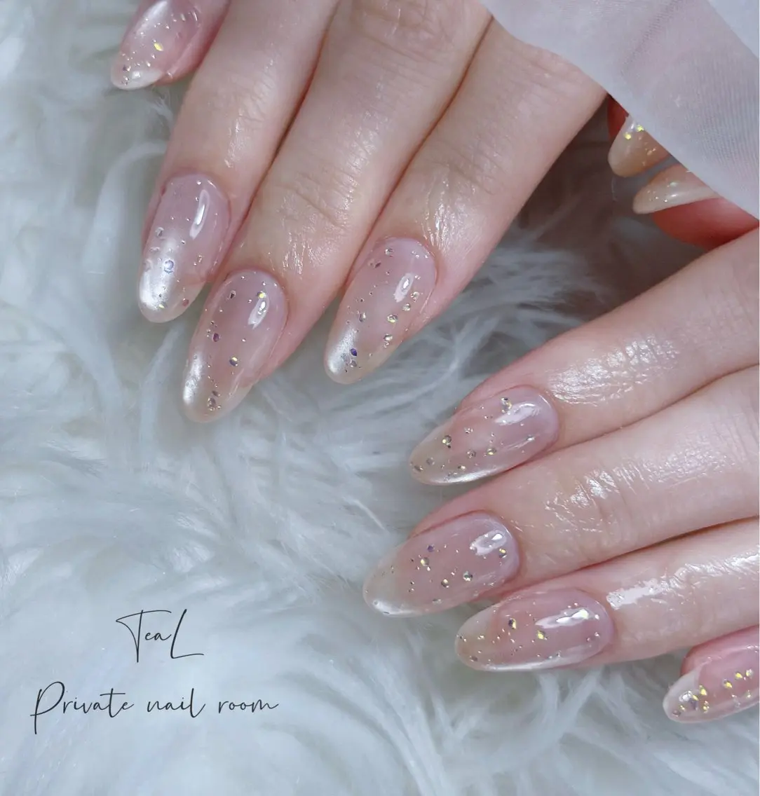 ネイル シンプルネイル ハンドネイル TeaL nailのネイルデザイン