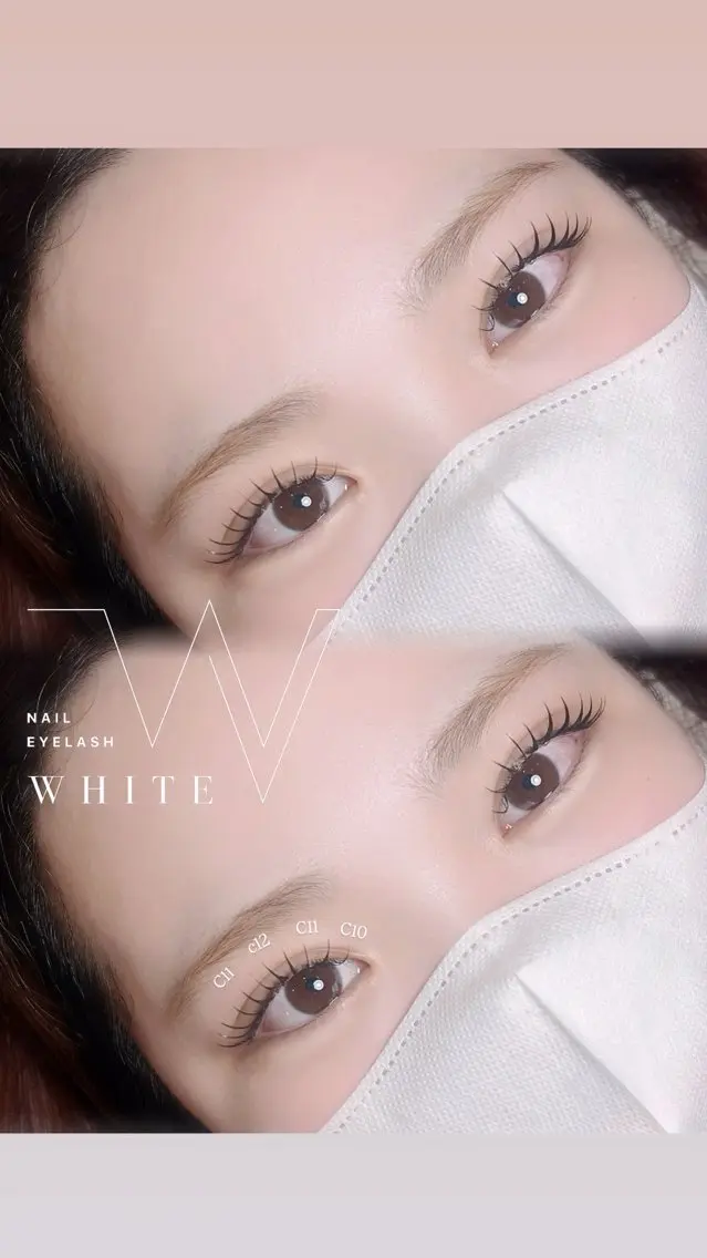 マツエク・マツパ Cカール マツエク 🎀 mayu WHITE 🎀真菅のマツエク・マツパデザイン