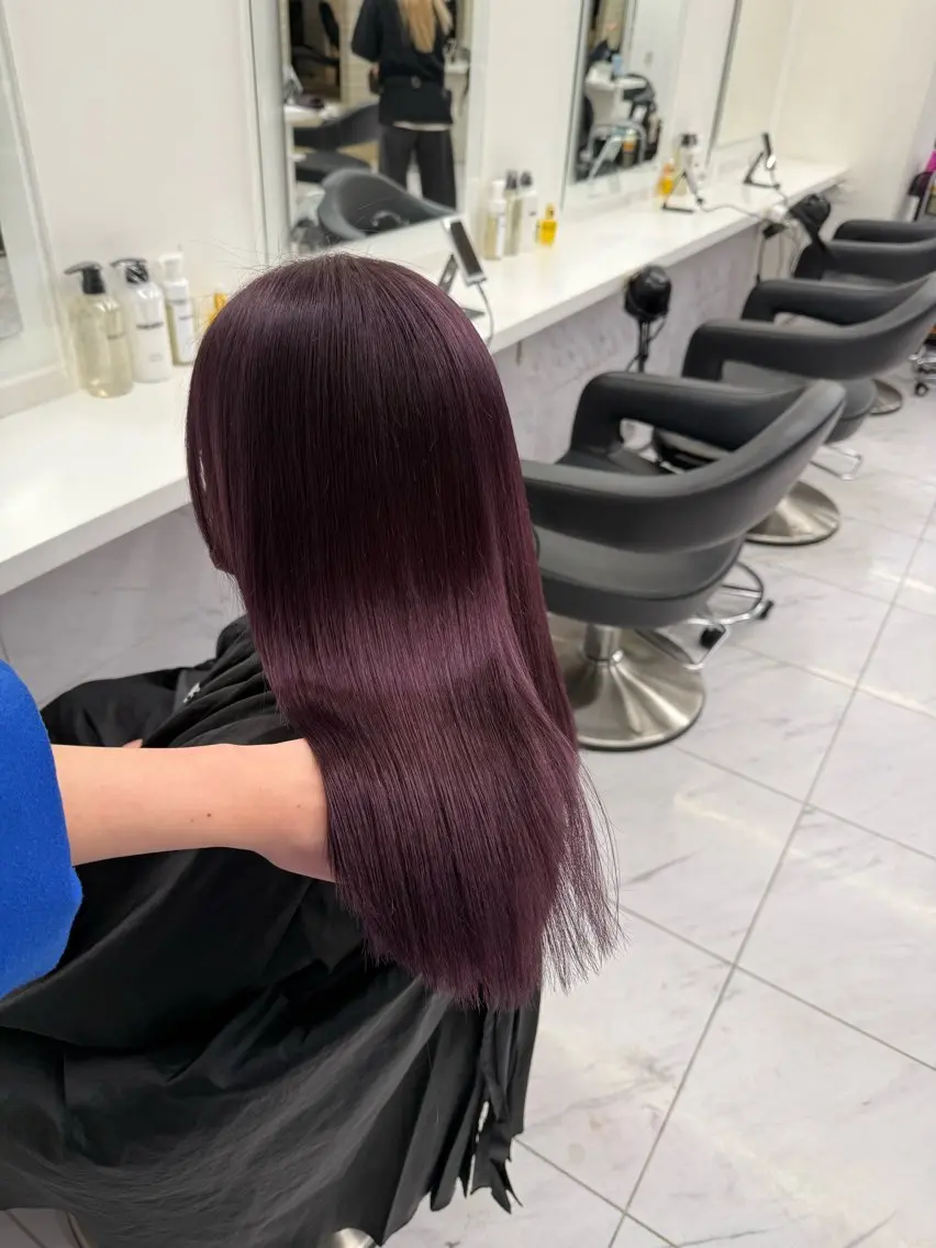 ミディアム カラー ヘアアレンジ ヘアカラー トリートメント ヘアセット 💗横浜美容室 💗HARUNAのヘアスタイル
