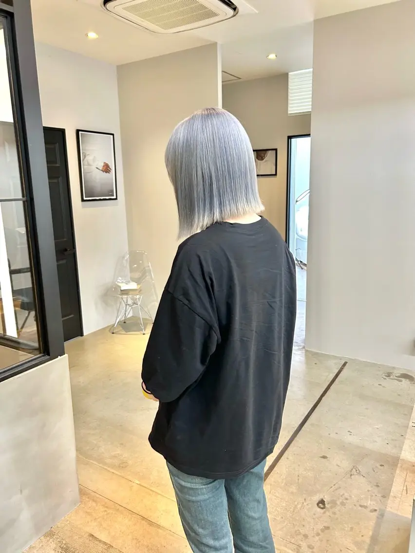 ミディアム カラー ヘアカラー 一ノ瀬 暁のヘアスタイル