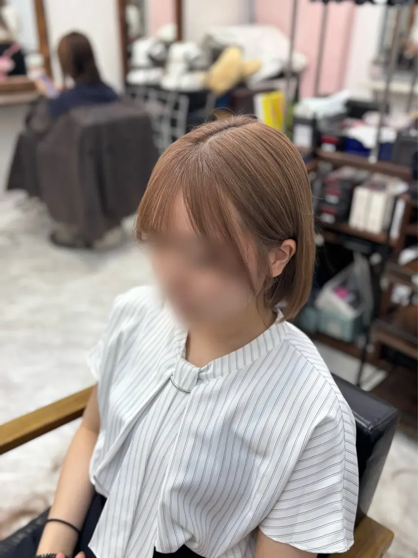 ショート ボブ 似合わせカット 森元 優衣のヘアスタイル