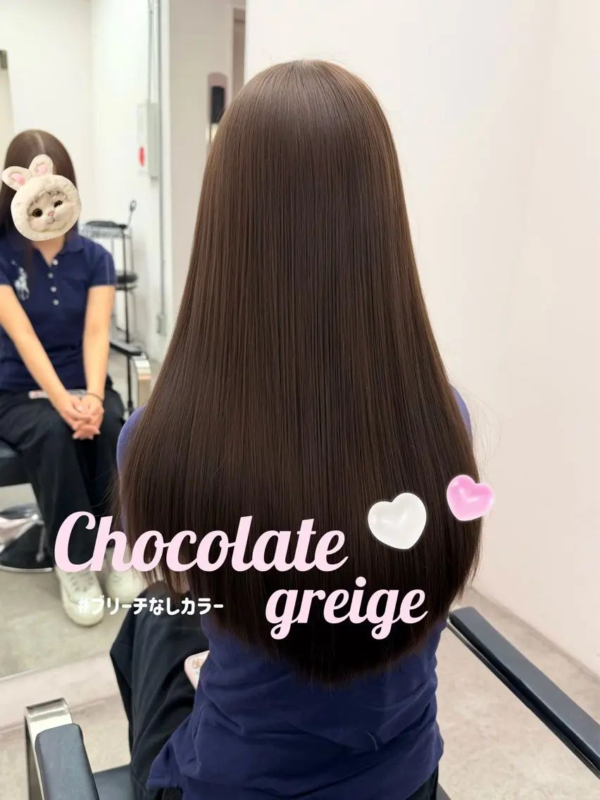 ロング カラー ブリーチ ブラウンカラー チョコレートブラウン 透明感カラー ダブルカラー ヘアカラー トリートメント 【店長】 Mahiroのヘアスタイル
