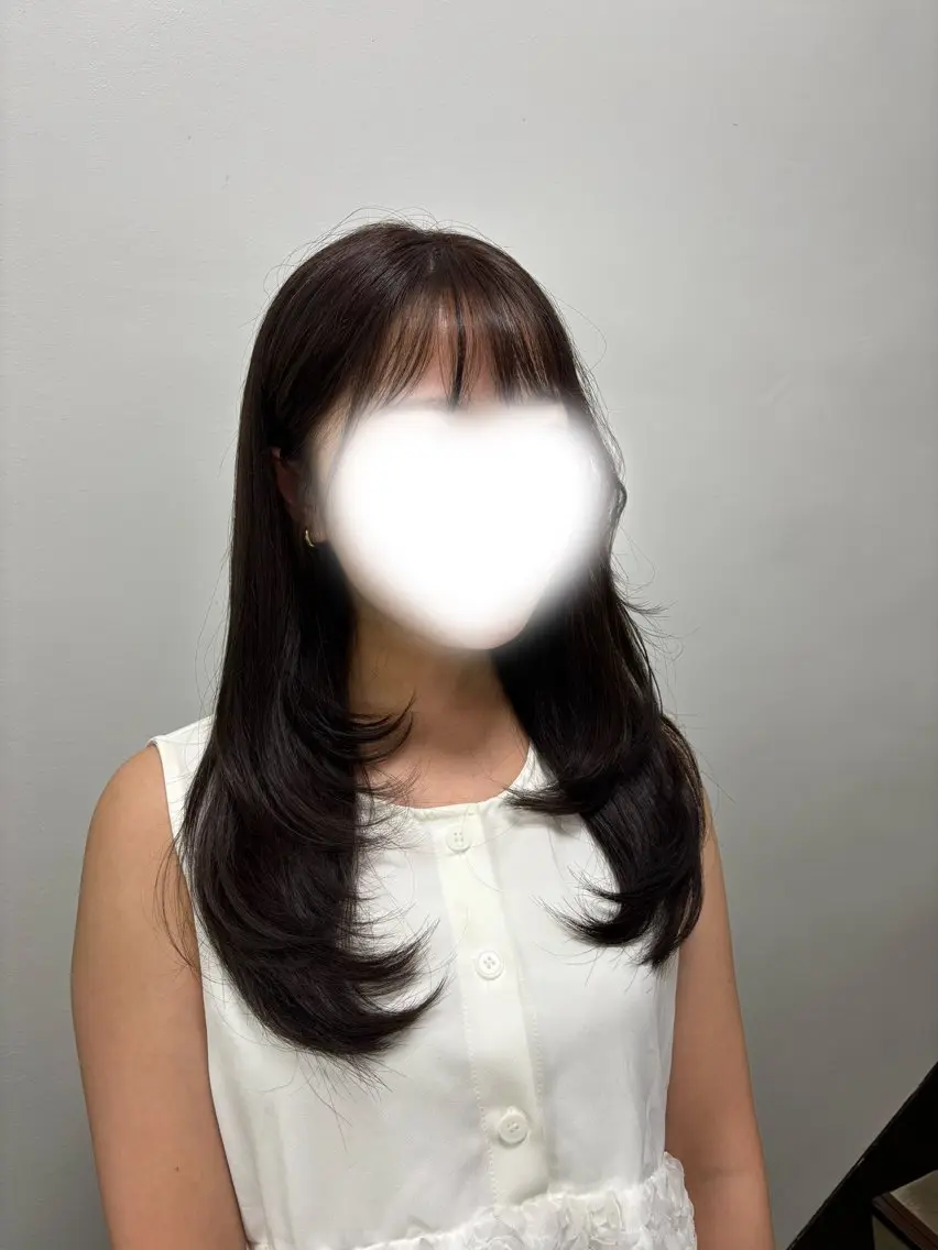 ロング カット 暖色✖️韓国ヘア 🥀SAHO🥀のヘアスタイル