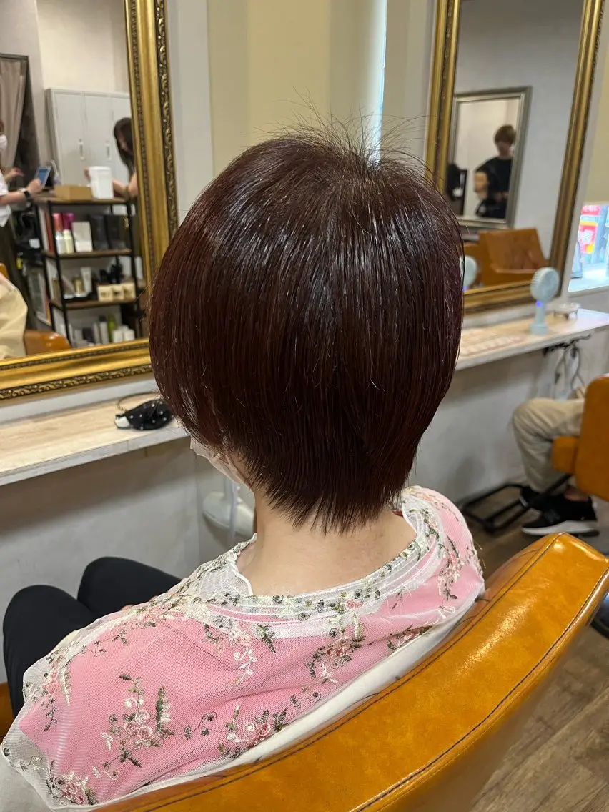 ショート カラー ブラウンカラー ピンクカラー ピンクブラウン 🎀 MIYUKIのヘアスタイル