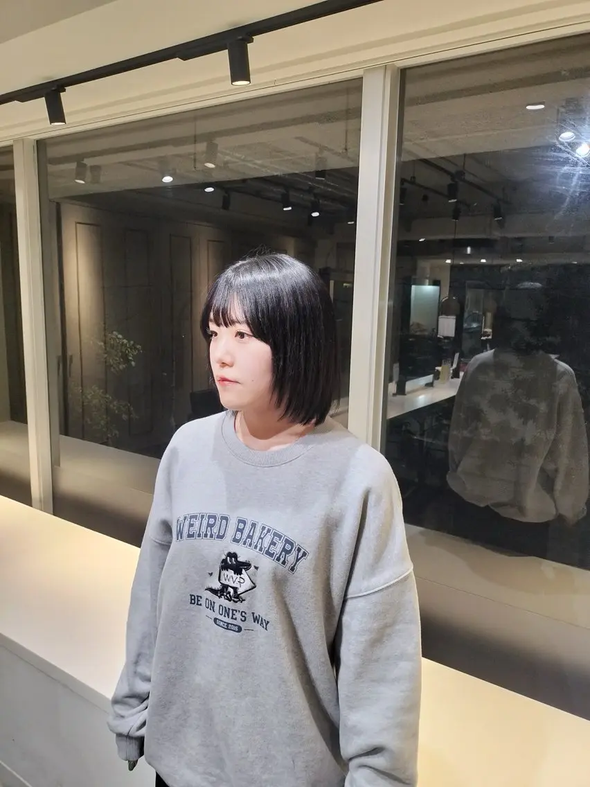 ショート 縮毛矯正 🔅モデル様募集中 🔅にしやまゆいのヘアスタイル
