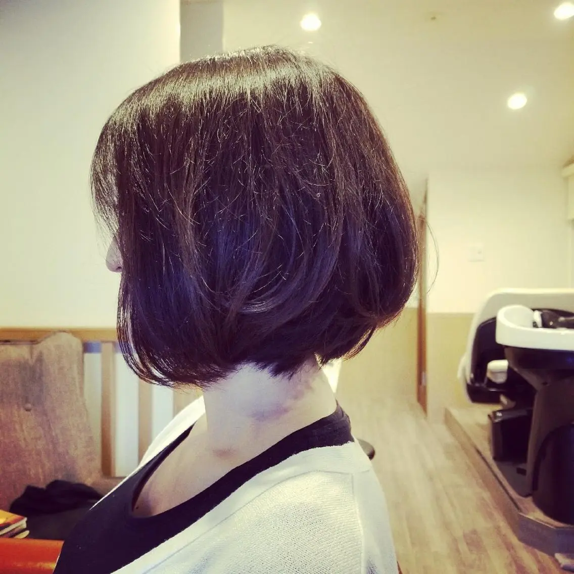 ミディアム ミディアムパーマ ボブ spa hair ark 富井直美のヘアスタイル