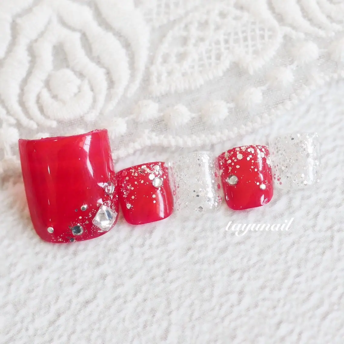 ネイル アートネイル ジェルネイル パラジェル フットネイル ネイルサロン 【たゆnail】のネイルデザイン