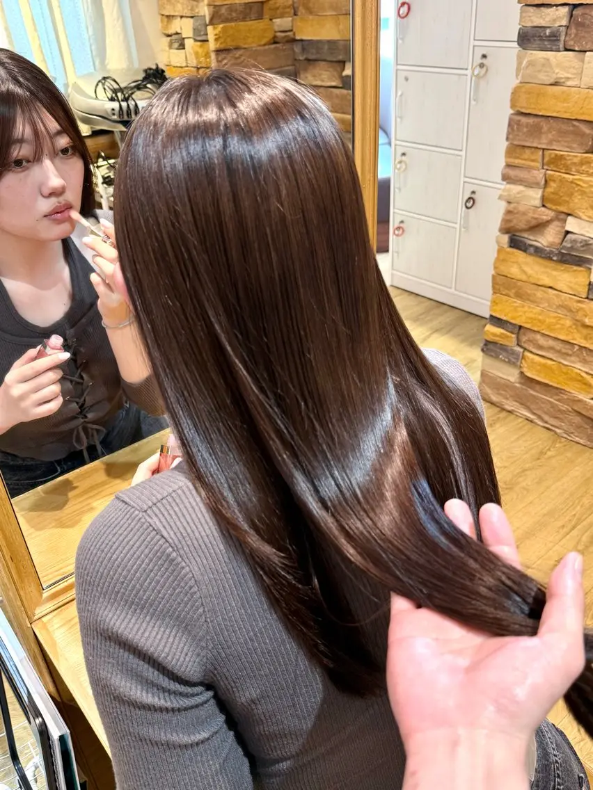ロング 髪質改善 トリートメント カット トリートメント 【🉐学割】応援📣 ミニモ限定🤩千 田のヘアスタイル