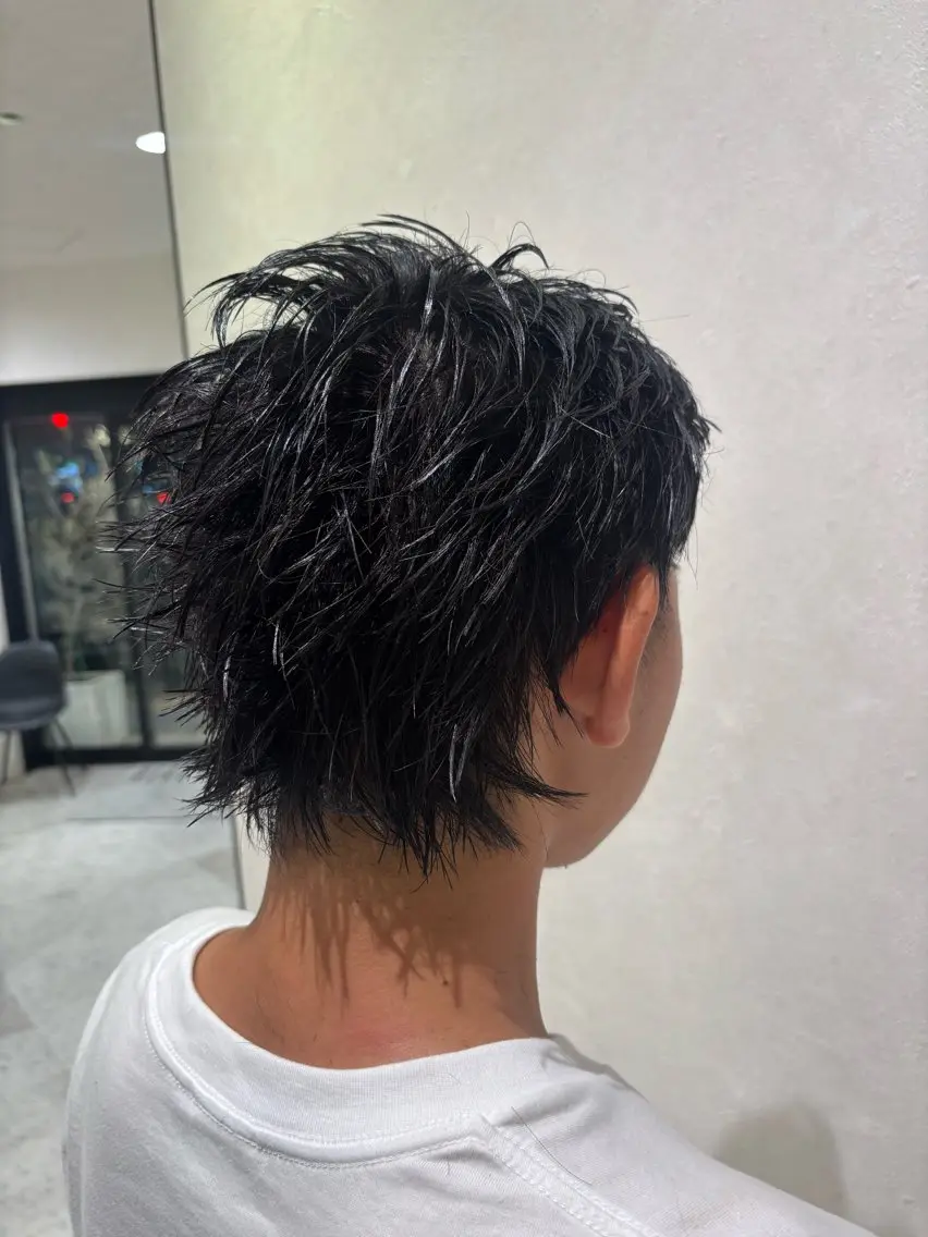 ショート メンズ 永田虹輝 /無造作パーマのヘアスタイル