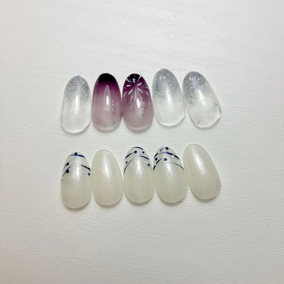 ネイル フットネイル 氷ネイル・うるうるネイル マグネットネイル ニュアンスネイル シンプルネイル ハンドネイル nail salon anoneのネイルデザイン