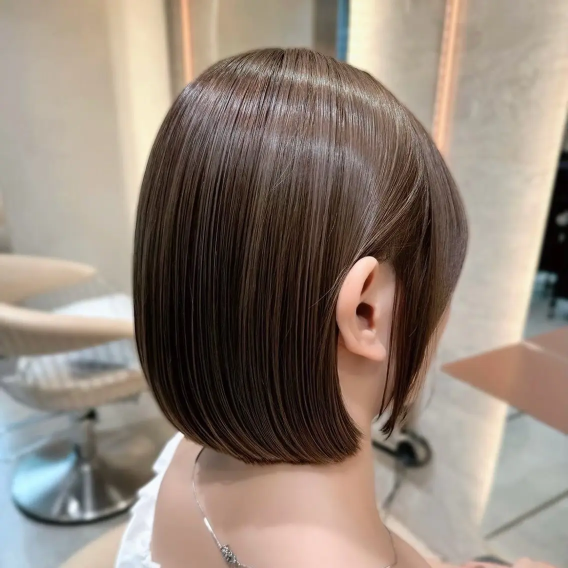 ショート カット ヘアカラー トリートメント ♥️ボブ縮毛矯正/暖 色/minami♥️のヘアスタイル