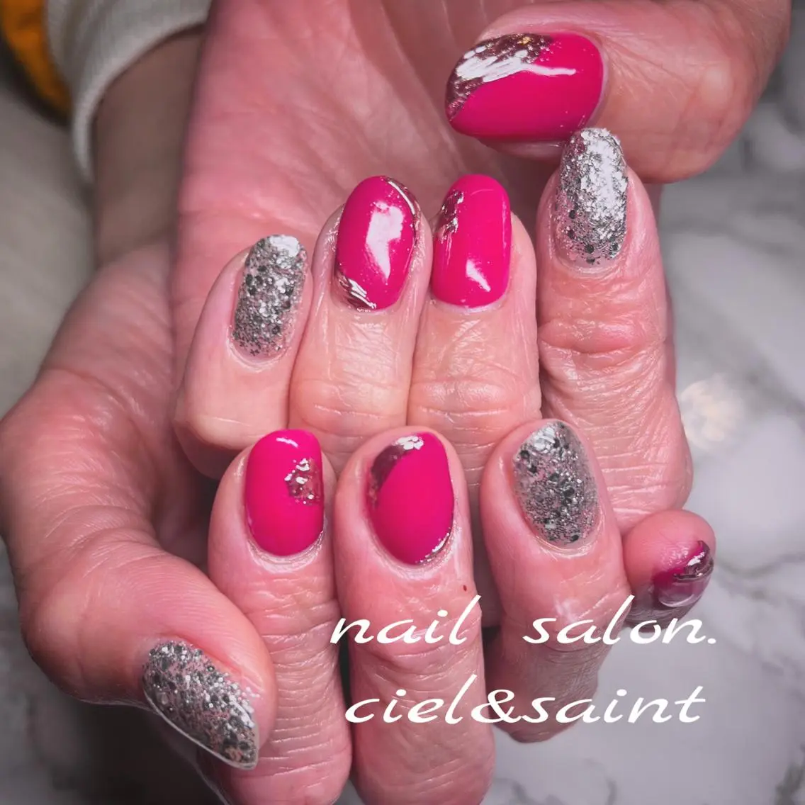 ネイル ハンドネイル nail salon ciel&saintのネイルデザイン