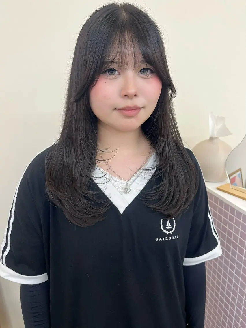 ミディアム カット yuka ボブカットモデルのヘアスタイル