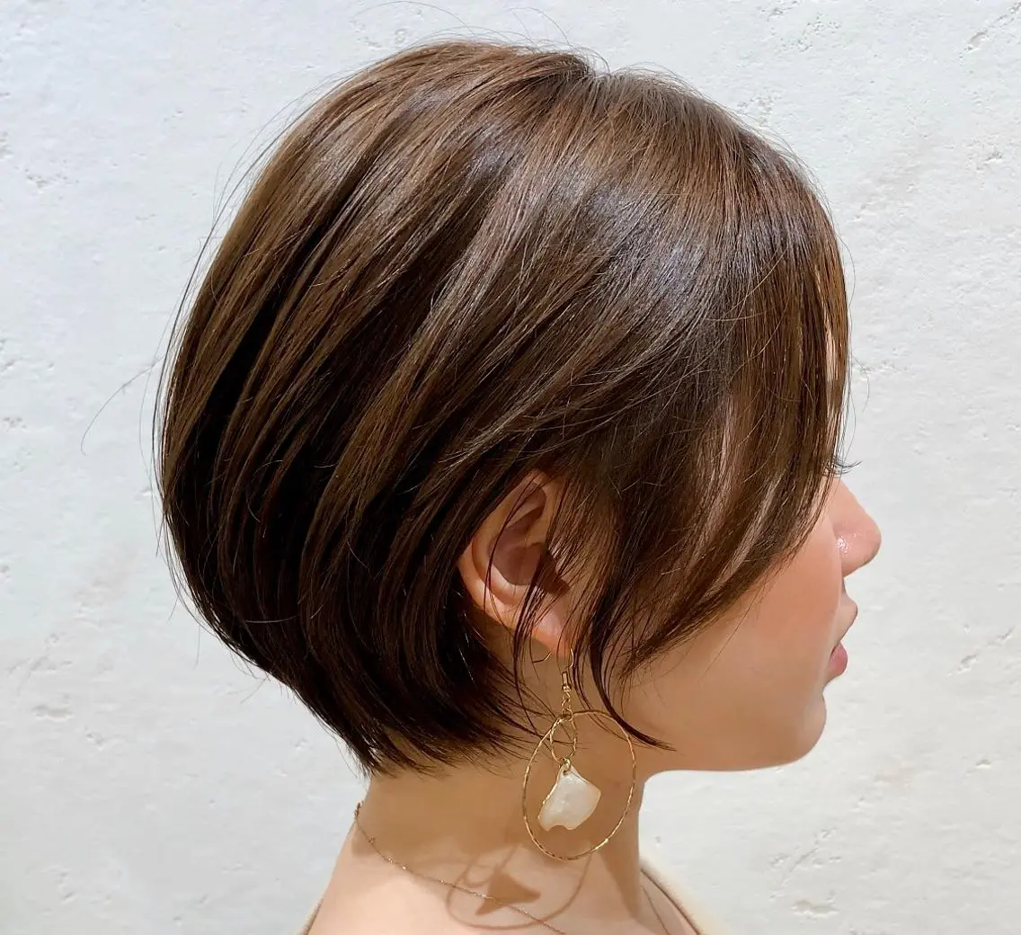 ショート レイヤー/縮毛矯正 髪質改善/e_kiのヘアスタイル