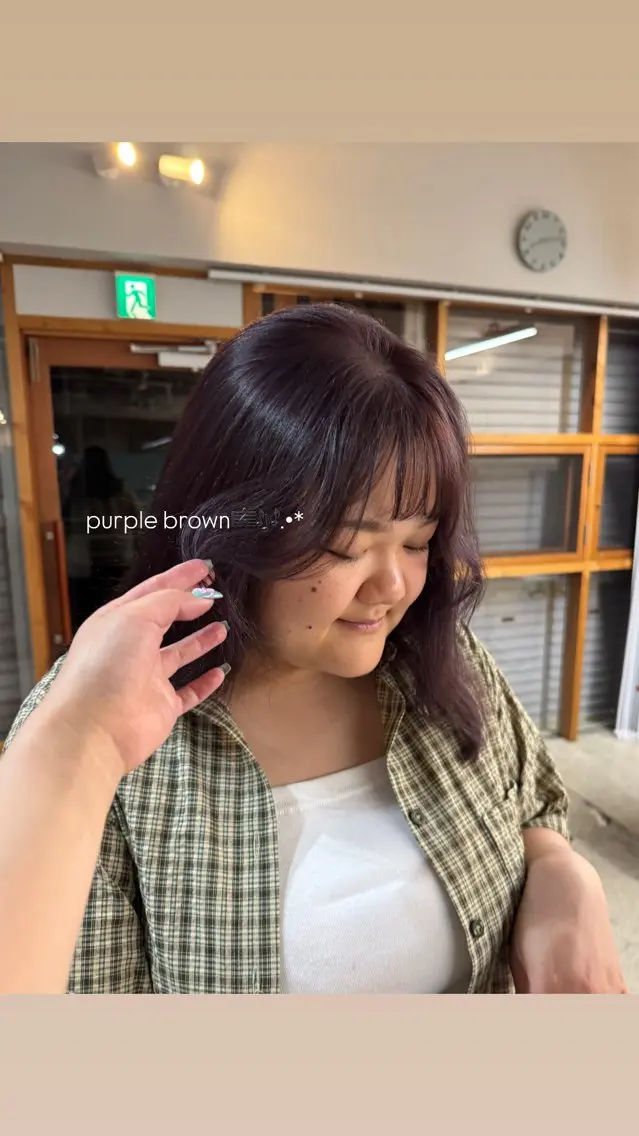 ミディアム ヘアカラー Cipre にちかのヘアスタイル
