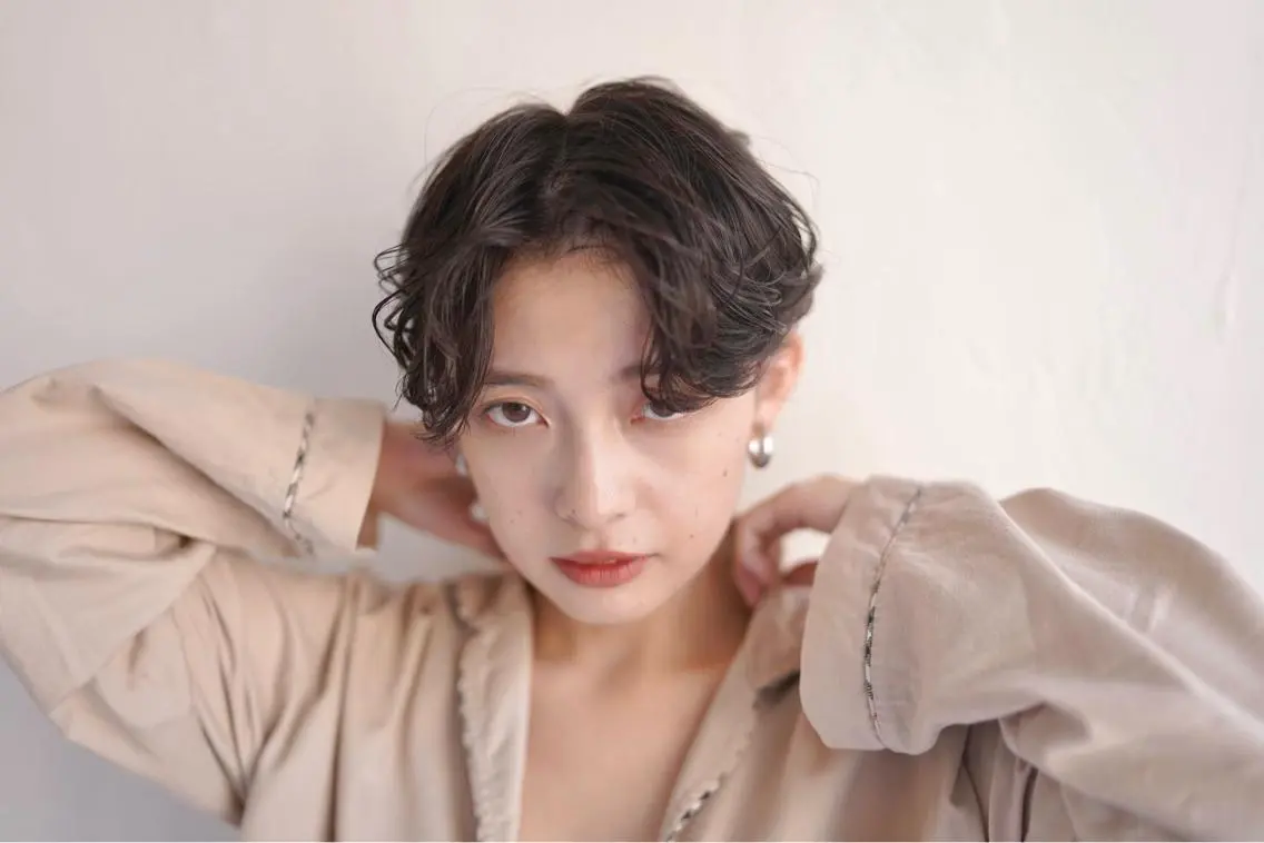 ショート カラー カット パーマ 🍃ショートヘア🍃 北林春樹のヘアスタイル