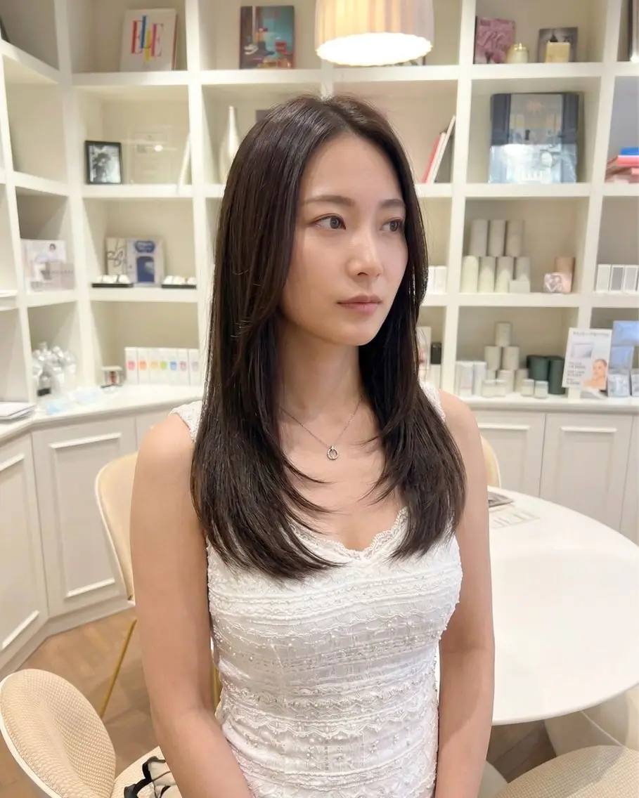 ロング カット ヘアカラー トリートメント レイヤー🇰🇷 ✨🎀カナヤのヘアスタイル