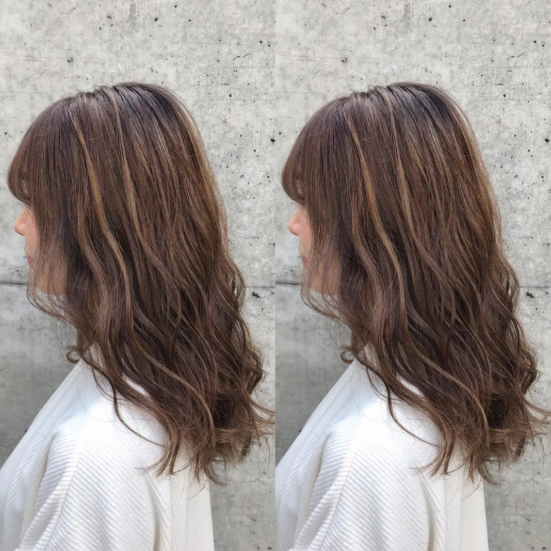 ロング カラー パーマ ヘアアレンジ メンズ キッズ ネイル マツエク・マツパ メンズハイライト ハイライトカラー ハイライト 💟Chloe原宿店 🩶ハイトーンのヘアスタイル