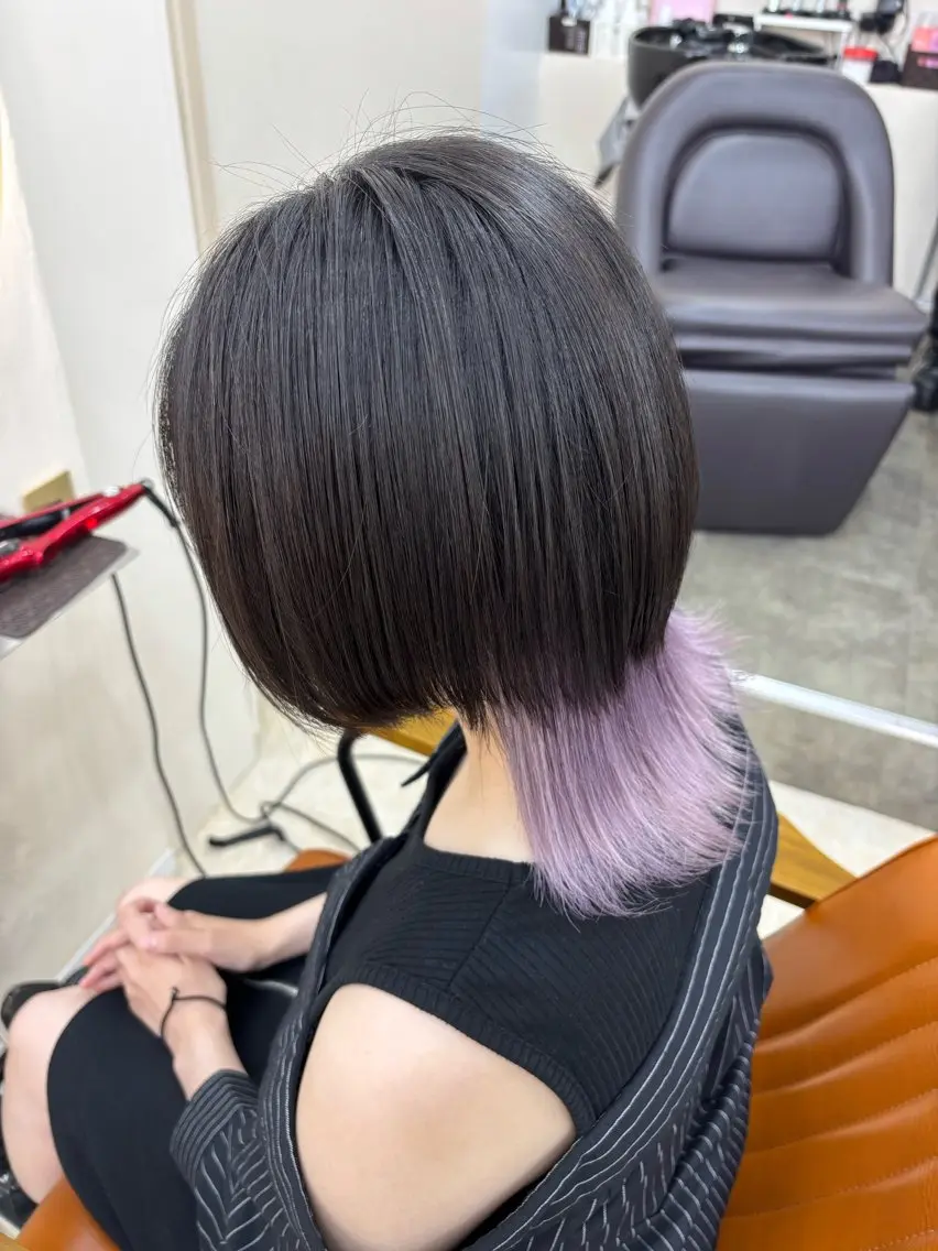 セミロング カラー ヘアカラー トリートメント ハイトーン/ブリーチ 職人🦋森山陽向のヘアスタイル