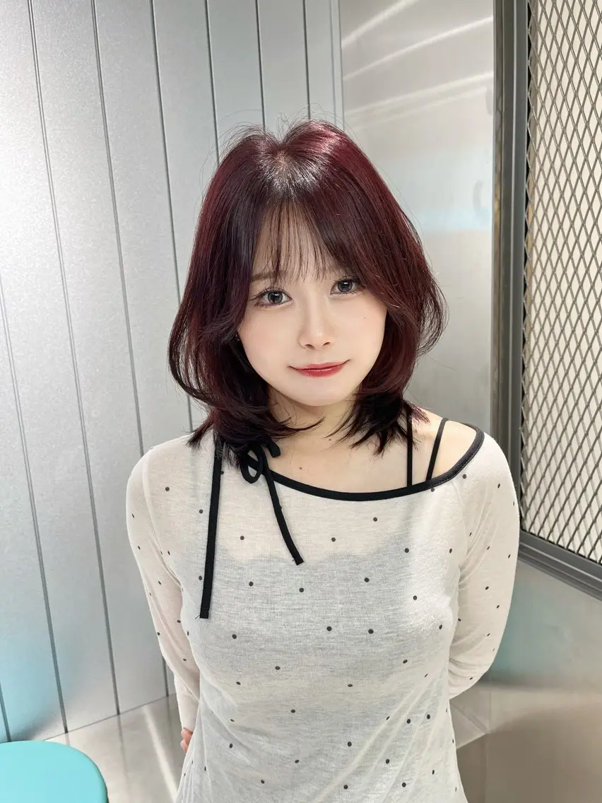 ミディアム カラー ブリーチ 透明感カラー ブリーチなしカラー ヘアカラー 佐渡優 365連勤する美容師のヘアスタイル