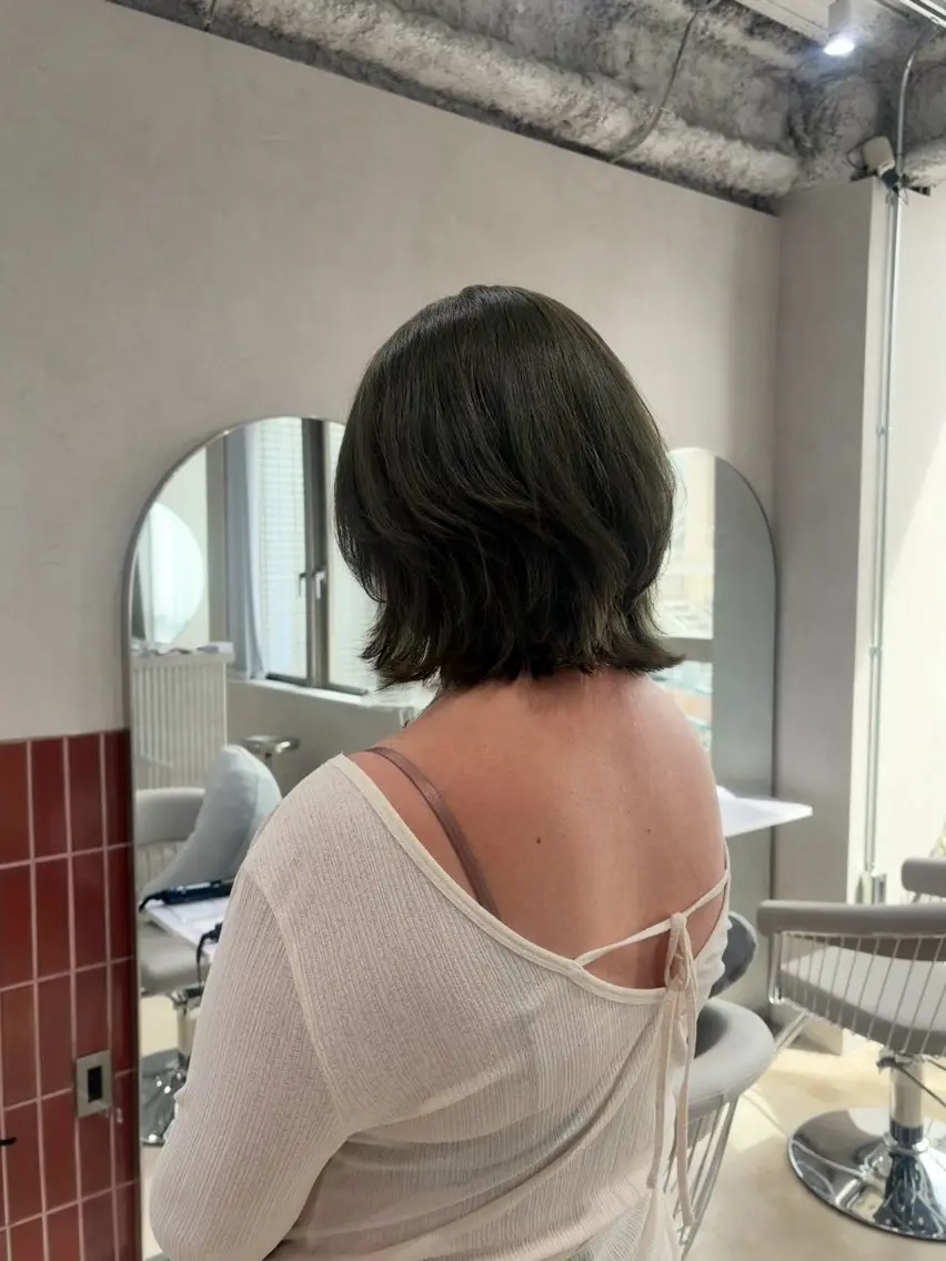 ミディアム ヘアカラー トリートメント Uni. wakabaのヘアスタイル