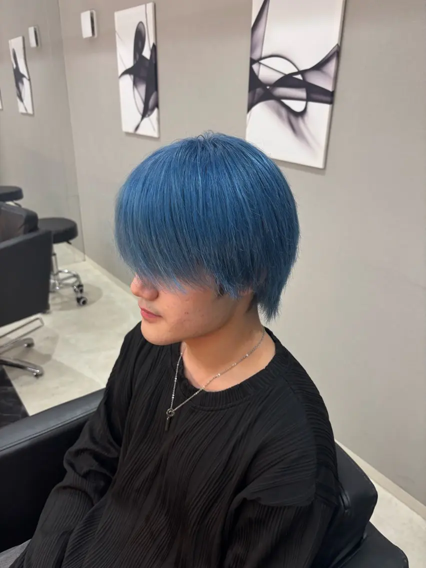 ショート カラー ピンクカラー 水上 大誠のヘアスタイル