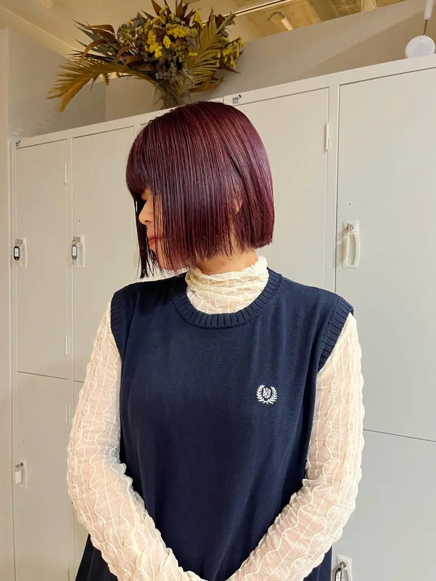 ショート カラー 長谷川 愛花のヘアスタイル