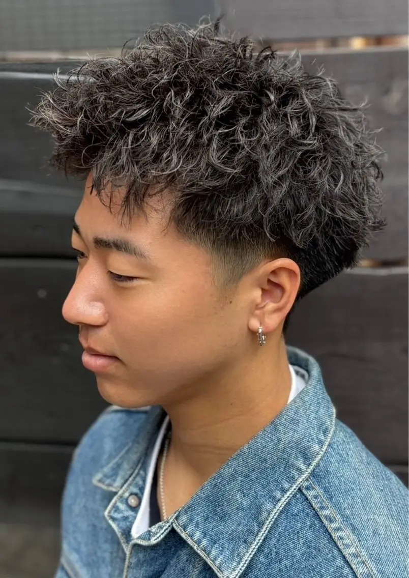 オシャレ感👌メンズカット+スパイキールーズショートパーマ👑の写真